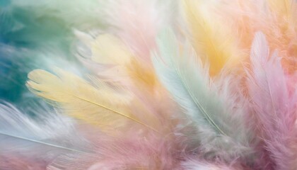 Pastel Dreams: Feathered Abstract Background"