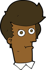 cartoon staring face