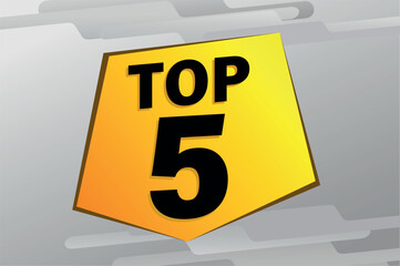 top 5 poster banner graphic design icon logo sign symbol social media website coupon

