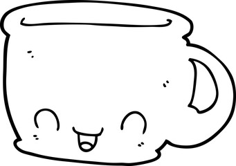 cartoon cup of coffee