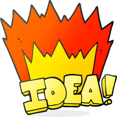 freehand drawn cartoon idea symbol