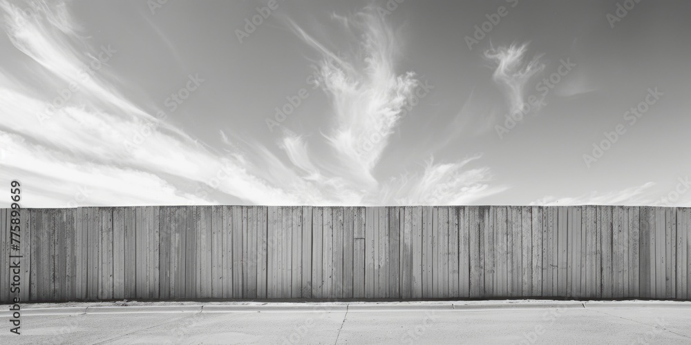 Poster black and white image of a wall and fire hydrant. suitable for urban design projects