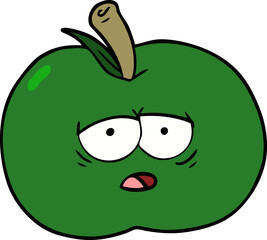 cartoon apple