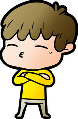 cartoon frustrated man