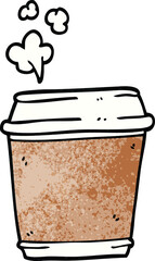 cartoon doodle coffee cup