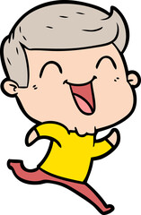 cartoon man laughing