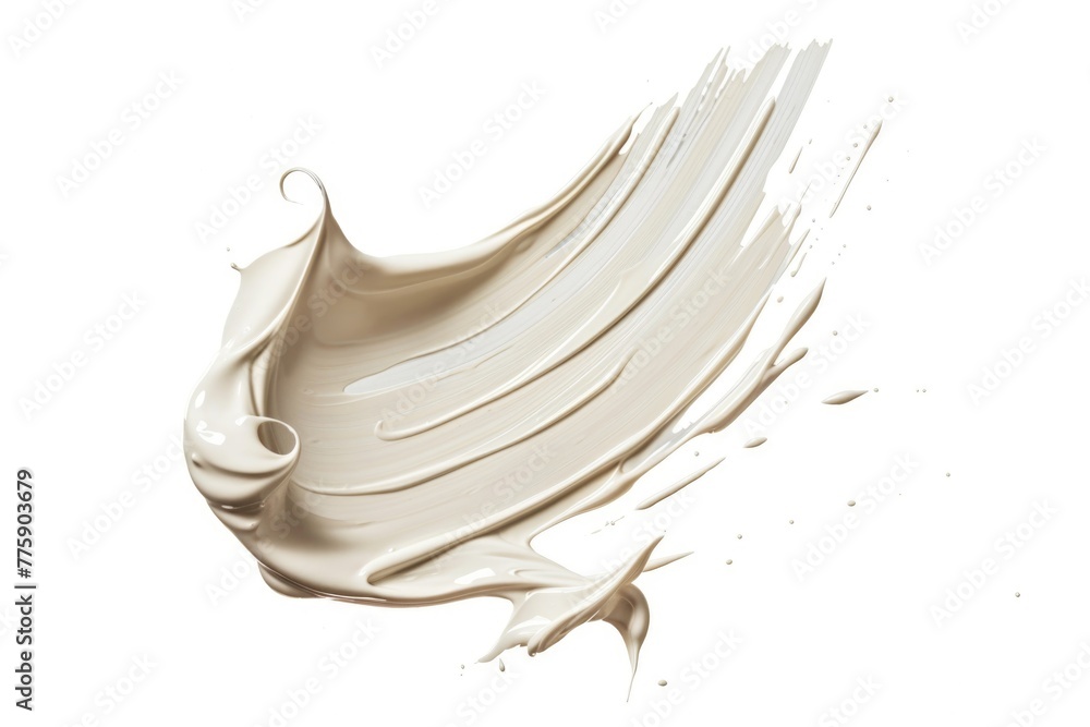 Poster close up of a liquid wave on a white background. perfect for design projects