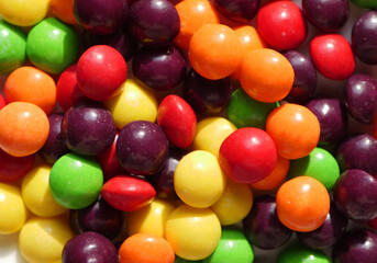 Colorful candies texture. Sweet snack background