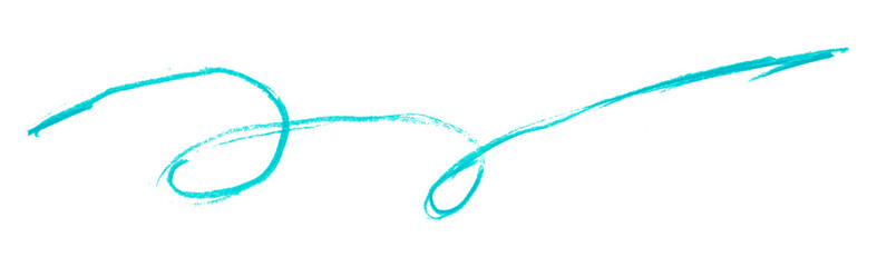 light blue pencil strokes isolated on transparent background