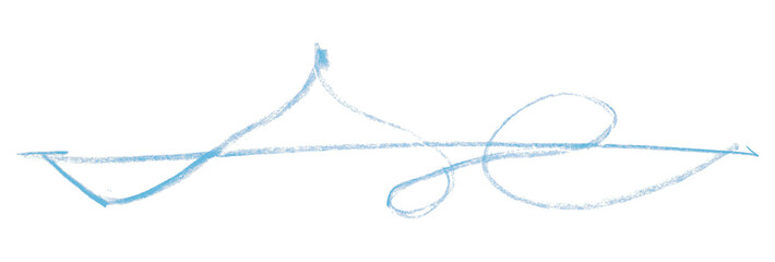 light blue pencil strokes isolated on transparent background