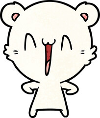 happy polar bear cartoon