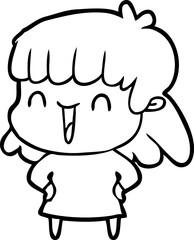 cartoon woman