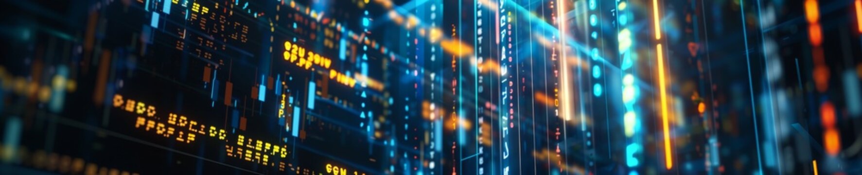 A quantum computing platform, running complex financial models to optimize trading strategies