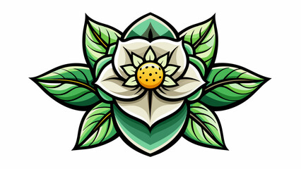 a-picture-of--a--hellebore-logo-icon-vector illustration