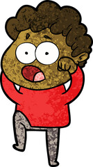 cartoon man gasping in surprise