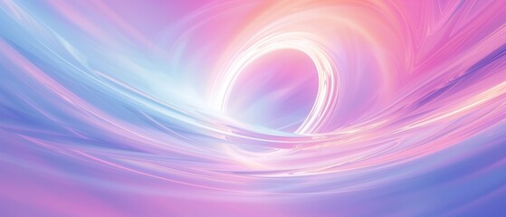 A serene abstract background with a soft neon ellipse in the center, creating a calming effect on a pastel-hued canvas.