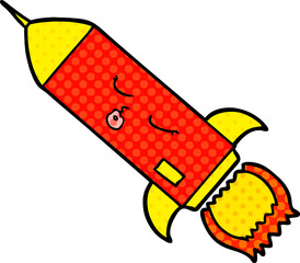 cartoon rocket