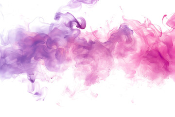 Pink and purple watercolor blend texture on transparent background.
