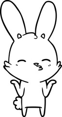 curious bunny cartoon