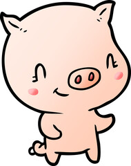 cute cartoon pig