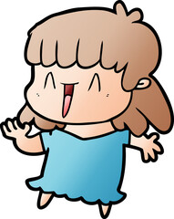 cartoon woman