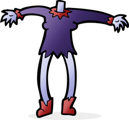 cartoon vampire body (mix and match cartoons or add own photo head)