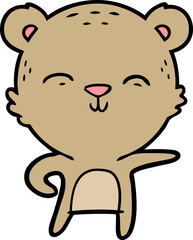 happy cartoon bear