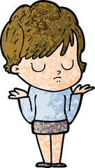 cartoon woman