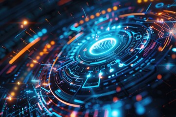 A unique abstract image of a computer screen. Suitable for technology concepts