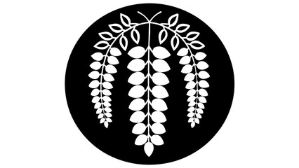 a-picture-of--a--wisteria-logo-icon vector illustration