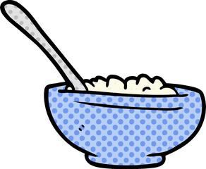 cartoon bowl of rice