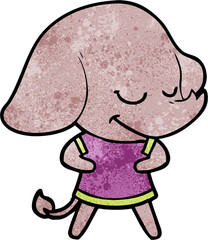cartoon smiling elephant