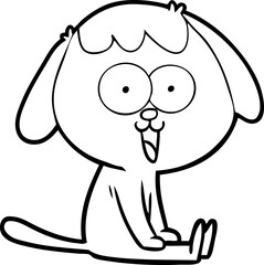 cute cartoon dog
