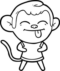 funny cartoon monkey