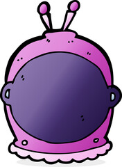 cartoon space helmet