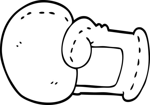 recommend clip art: line drawing cartoon boxing glove