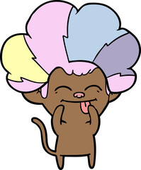 funny cartoon monkey