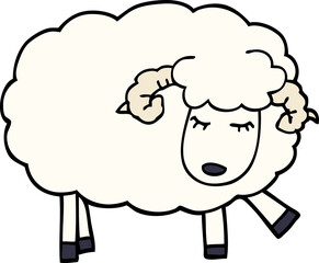 cartoon doodle cute sheep