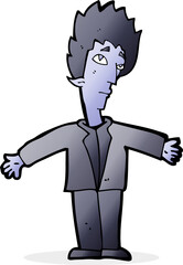 Fototapeta premium cartoon vampire man