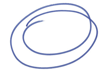 Purple round brush isolated on transparent background.