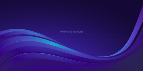 modern abstract blue wave background