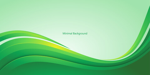modern abstract green wave background © Muchamad Musa