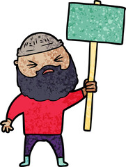 cartoon man with beard