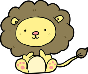 cute cartoon lion