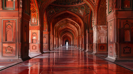 Mughal Era Architecture - Ancient Buildings - Red Brick Structure