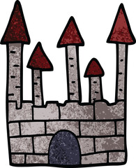 cartoon doodle traditional castle - 775931262