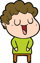 laughing cartoon man