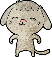 happy cartoon dog