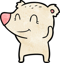 smiling polar bear cartoon
