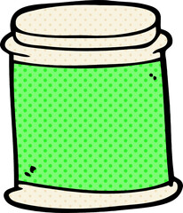 cartoon doodle vitamin pots